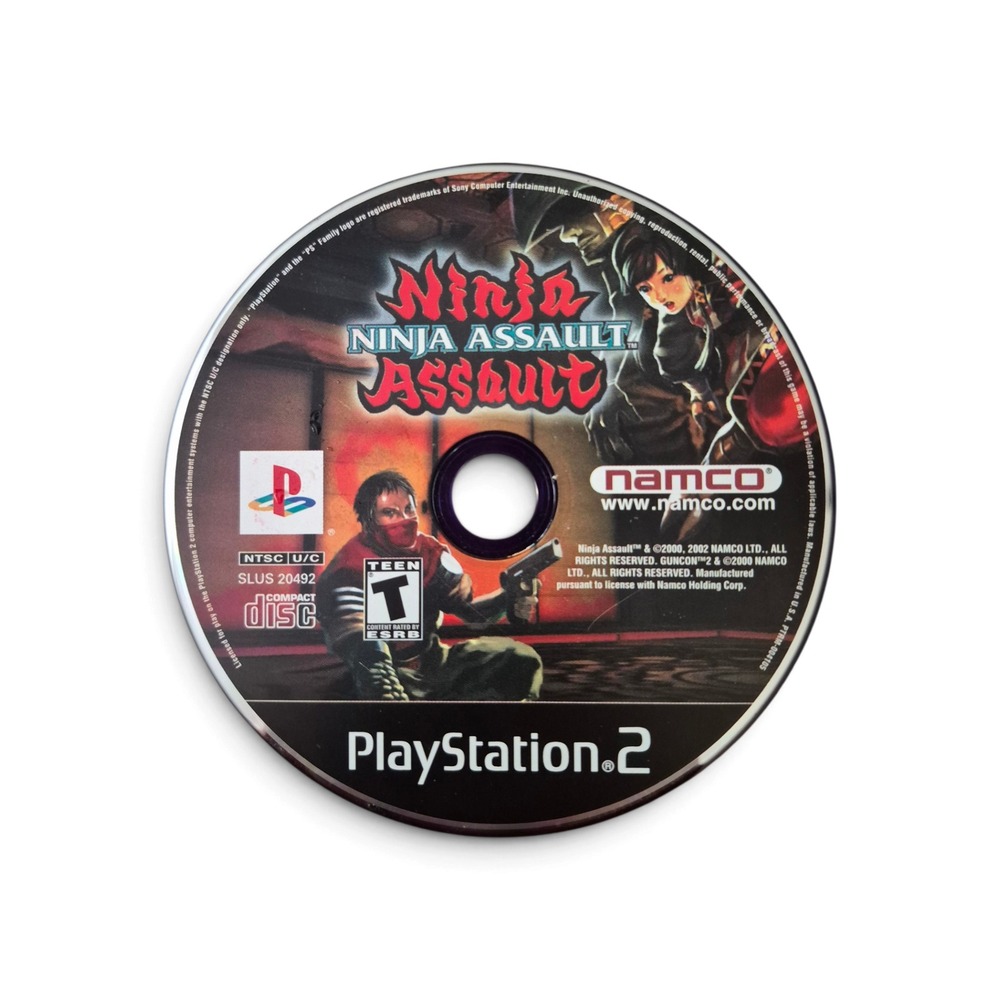 Namco Ninja Assault PlayStation 2 Game Disc Only Black/Blue